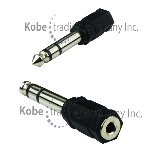 ADA-10150 Audio Adapter 1/4" (6.35mm) Stereo Male to 3.5mm Stereo Female - KobeUSA