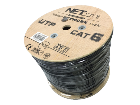 CAB-10565 Black CAT6 UTP Outdoor Network Cable - KobeUSA