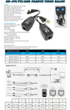 SEC-12100 HD-CVI / TVI / AHD Passive Video Balun RJ45 - KobeUSA