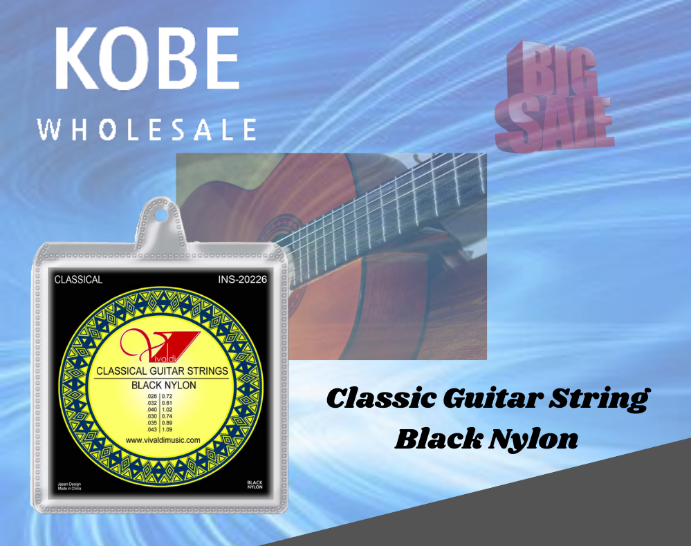 INS 20226 Classical Guitar Strings 6 Strings Black Nylon Normal