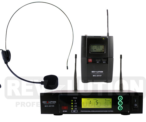 MIC-20156 UHF Wireless Microphone system - REVOLUTIONPRO