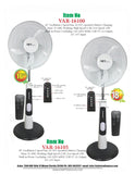 VAR-16105 18”RECHARGEABLE BATTERY OSCILLATING PEDESTAL ADJUSTABLE FAN STAND