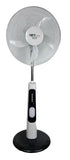 VAR-16105 18”RECHARGEABLE BATTERY OSCILLATING PEDESTAL ADJUSTABLE FAN STAND