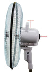 VAR-16105 18”RECHARGEABLE BATTERY OSCILLATING PEDESTAL ADJUSTABLE FAN STAND - KobeUSA