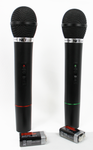 MIC-11100 VHF Dual Wireless Microphone system - KobeUSA