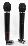 MIC-11100 VHF Dual Wireless Microphone system - KobeUSA