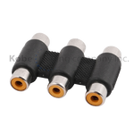ADA-10290 Audio Adapter 3 RCA Jack to 3 RCA Jack - KobeUSA
