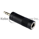 ADA-10125 Audio Adapter 3.5 mm Stereo Male to 1/4" Stereo Female - KobeUSA