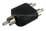 ADA-10132 Audio Adapter RCA Male  to Dual RCA Male - KobeUSA