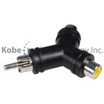 ADA-10163 Audio Adapter RCA Male to Dual RCA Female - KobeUSA