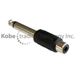 ADA-10170 Audio Adapter 1/4" (6.35mm) Mono Male to RCA Female - KobeUSA