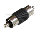ADA-10180 Audio Adapter Male RCA Plug to Male RCA Plug - KobeUSA