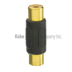 ADA-10195G Audio Adapter Gold RCA Female to RCA Female - KobeUSA