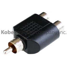 ADA-10240 Audio Adapter RCA Male to Dual RCA Female - KobeUSA