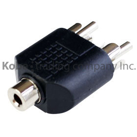 ADA-10320 Adapter 3.5mm Stereo Jack to 2-RCA Plugs - KobeUSA