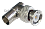 ADA-10330 Adapter BNC Plug Male Right Angle to BNC Jack Female - KobeUSA