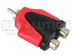 ADA-20200 Adapter RCA Plug to Dual RCA Jack - KobeUSA