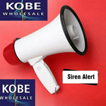 ALT-31150 20 watt PA Megaphone and adjustable volume control with built-in siren and 800 yard range - KobeUSA