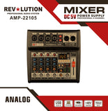 AMP-22105 4 Input Channels Mixer - KobeUSA