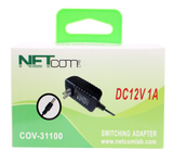 COV-31100 SWITCHING ADAPTER AC110-240V 50/60Hz    12V 1A - KobeUSA