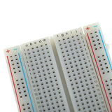 VAR-11200 Solderless Breadboard 400 Tie Point WHITE - KobeUSA