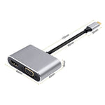 CMP-11100 USB 3.1 Type-c to HDMI female +VGA female - KobeUSA