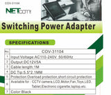 COV-31104 Switching Power Adapter 5A - KobeUSA