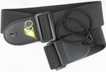 INS-20310 2” Guitar Strap Black - KobeUSA
