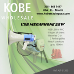 ALT-31200 Power Megaphone with USB/SD/MP3 & AUX Input - KobeUSA