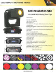 LAM-40105 Dragon140 Moving Head  pot LED - KobeUSA