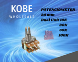 POT-102XX  Potenciometer 16 mm and 20 mm Dual Unit - KobeUSA
