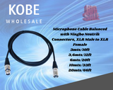 EXT-20100 20104 20105 20110 20116 Microphone Cable Balanced with Ningbo Neutrik Connectors - KobeUSA