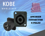 JAC-20120 Professional pannel mount 4 Pole Speaker Jack receptacle - KobeUSA