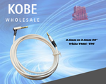 EXT-11250 Audio Cable 3.5mm to 3.5mm TRRS White 120° TPE 1.2mt - KobeUSA