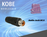 JAC-10230 Audio Jack RCA Black - KobeUSA