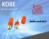 JAC-10231 Audio Jack RCA Red - KobeUSA