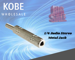JAC-10180 1/4” Inline Metal Jack - KobeUSA