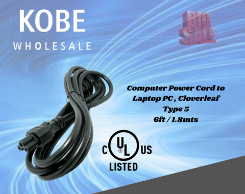 EXT-10240 10241 10246 6FT Computer Power Cord - KobeUSA