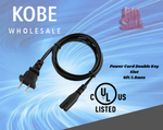 EXT-10136 Power Cord Double Key 6ft 1.8mts - KobeUSA