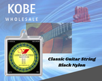 INS-20226 Classical Guitar Strings (6 Strings) Black Nylon, Normal - KobeUSA