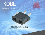COV-21105 EU to US AC Power Plug Travel Adaptor Convertor - KobeUSA