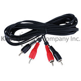 EXT-10160 10155 12Ft, Ext2-RCA Plug to 2-RCA Plug - KobeUSA