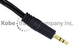 EXT-10165G 6Ft YcabAdaptor w/molded3.5mmSt plug to2RC - KobeUSA