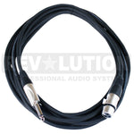 EXT-20200 Microphone Cable Unbalanced with Revolution Connectors, XLR Female to 1/4'' (6.3mm) Mono Male - KobeUSA