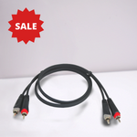 EXT-20380 Audio Cable OFC with Revolution Connectors, 2xRCA Male to 2xRCA Male - KobeUSA