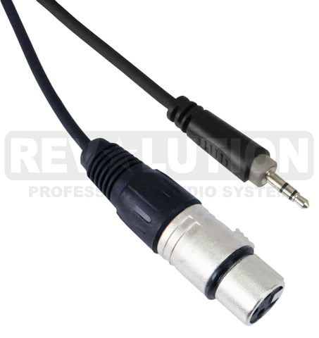 EXT-20600 Audio Cable OFC Balanced with Revolution Connectors, 3.5mm Stereo Male to XLR Female - KobeUSA
