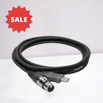 EXT-20650 Microphone 3P XLR Female to USB Interface - KobeUSA