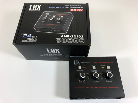 AMP-22100 24Bit 48 kHz Mini Size USB Interface - KobeUSA