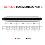 INS-10240 Vivaldi 24-Hole Titanium Harmonica - KobeUSA