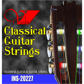 INS-20227 Multicolored Classical Guitar Strings (6 Strings) - KobeUSA